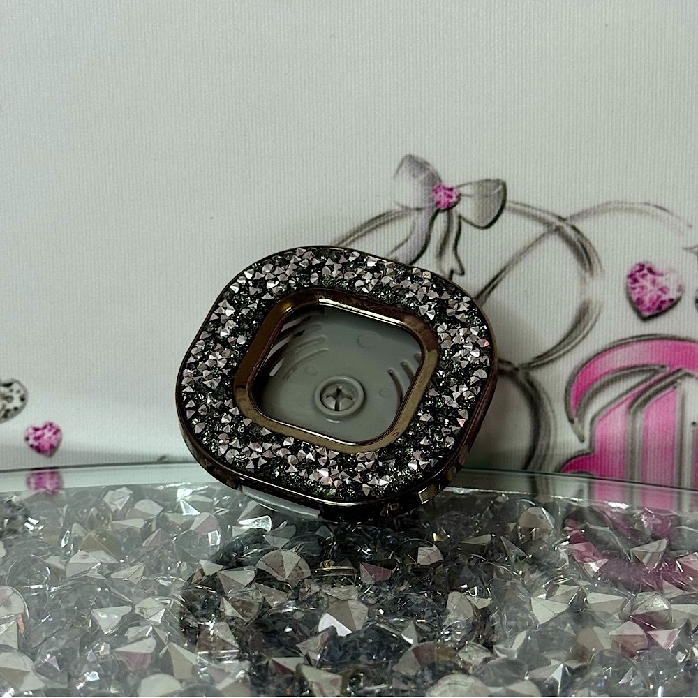 Bath and body works car vent clip scent holder rhinestone Sparkling Silver